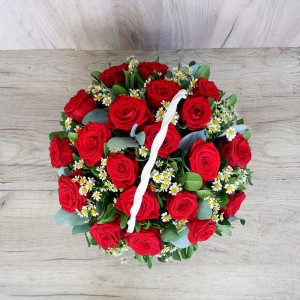 Red Basket - Flower arrengement 