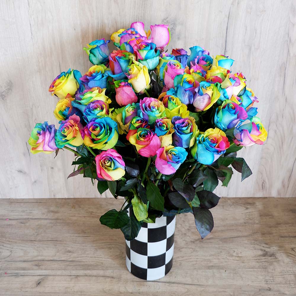 Rainbow Rose - Create your own bouquet with the rainbow roses!