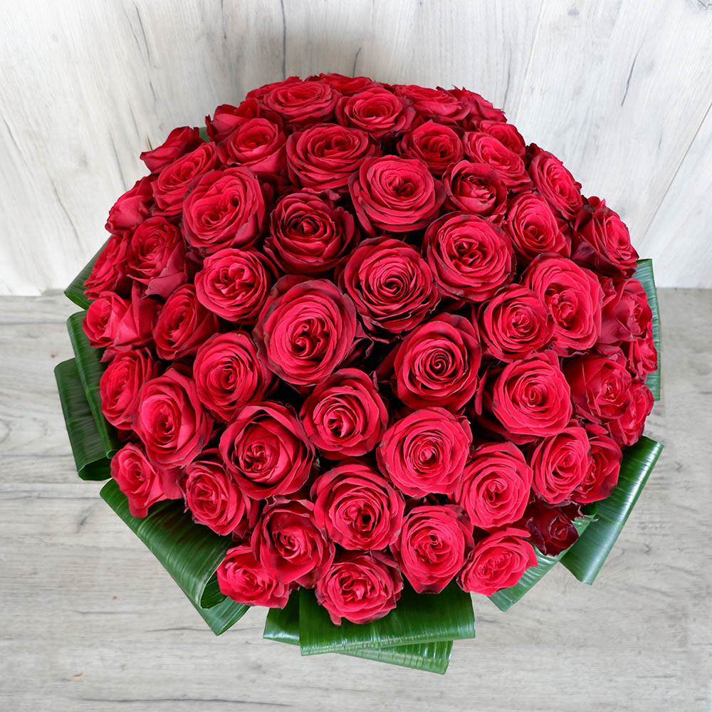 Λουλούδια Αγάπης - Ανθοδέσμη - Μπουκέτο - Έρωτας  - Υπέροχο μπουκέτο με 60 κόκκινα τριαντάφυλλα.